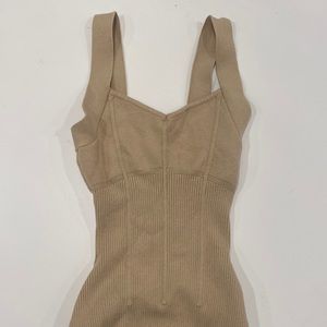 Abercrombie ribbed corset bodysuit